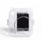 Camera Case Scratch-Resistant Crystal Storage Protective Cover With Straps Sticker Compatible For Instax Mini 12 transparent crystal shell