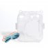 Camera Case Scratch Resistant Crystal Storage Protective Cover With Straps Sticker Compatible For Instax Mini 12 transparent suit 1