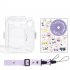 Camera Case Scratch Resistant Crystal Storage Protective Cover With Straps Sticker Compatible For Instax Mini 12 transparent suit 1