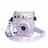 Camera Case Scratch Resistant Crystal Storage Protective Cover With Straps Sticker Compatible For Instax Mini 12 transparent suit 1