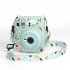 Camera Case Scratch Resistant Crystal Storage Protective Cover With Straps Sticker Compatible For Instax Mini 12 transparent suit 1