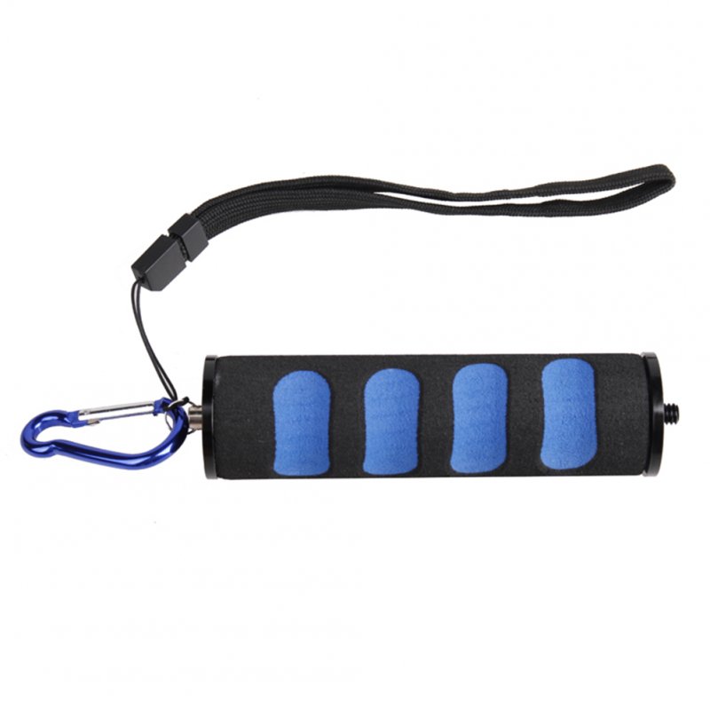 Camera Handheld Stabilizer LED Camera Light Flash Bracket Sponge Handle Blue