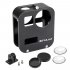 Camera Housing Shell Case Cover CNC Aluminum Alloy Protective Cage For GoPro Max   Lens cap black