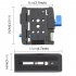 Camera Quick Release Plate With 1 4  3 8  Screw Thread Aluminum Alloy Camera Accessory For Filmmaker Photographer black
