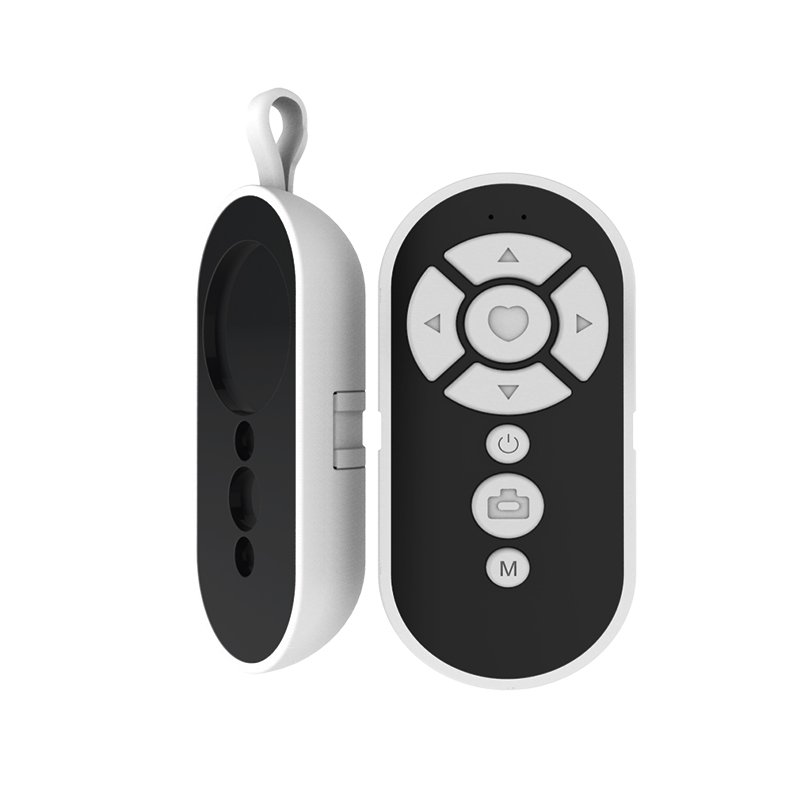 Camera Remote Controller  Wireless Bluetooth Shutter Handheld Battery Powered Remote Control  white