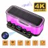 Camera Speaker 160  Wide Angle 5MP Pixel Lens Easy Operating Premium Speaker Cams 1080P Mini Home Camcorders Night Vision Motion Detection Wifi Remote Monitoring