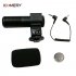 Camera and Video Microphone Professional Studio Digital Video Stereo Recording 3 5mm Microphones black