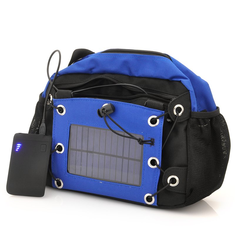 Camera Bag with Solar Panel + 2200mAh Battery
