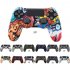 Camouflage Case Graffiti Studded Dots Silicone Rubber Gel Skin for Sony PS4 Slim Pro Controller Cover Case for Dualshock4 Digital black and white