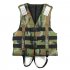 Camouflage Life Jacket Lightweight Adult Foam Swimming Life Jacket Adjustable Foldable Life Jacket Vest Type 1 XL suitable for 60 80 kg
