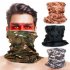 Camouflage Magic Scarf Bandana Neckerchief Outdoor Sunscreen Windproof Riding Headband Mask Turban Wristband Black digital One size