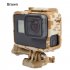 Camouflage Protective Border Frame Case for GoPro Hero 7 6 5 Black Sports Cam for Go Pro 7 6 5 Action Camera Accessory brown
