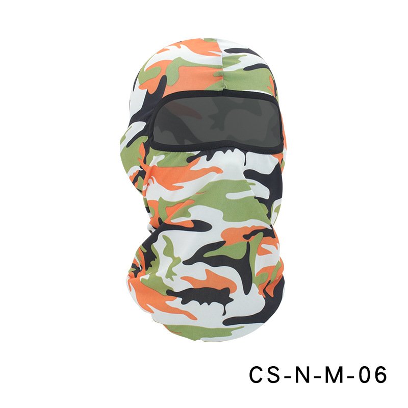 Camouflage Riding Fishing Mask Camouflage Headscarf Fishing Cycling Fishing Bike Headband Tube Scarf Mask CS-N-M-06 camouflage orange_One size