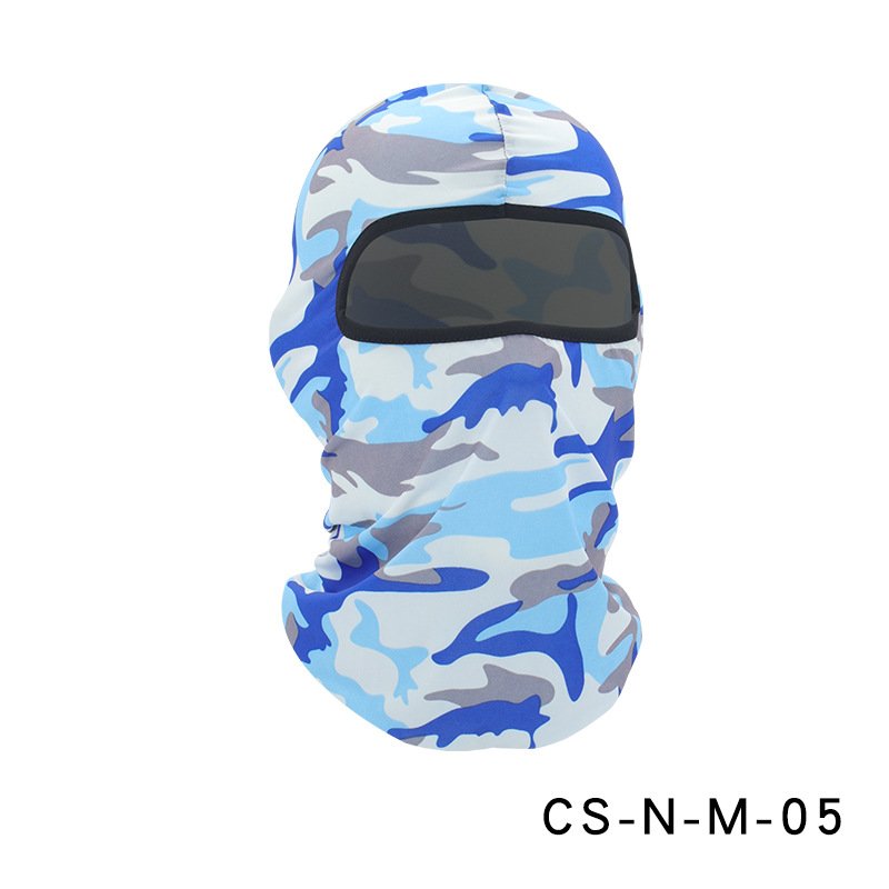 Camouflage Riding Fishing Mask Camouflage Headscarf Fishing Cycling Fishing Bike Headband Tube Scarf Mask CS-N-M-05 camouflage light blue_One size