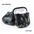 Camouflage Silicone Shockproof Protector Cover Case Carabiner for Airpods Case i10 i12 TWS Bluetooth Luminous Protector Camouflage gray