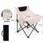 Camping Chairs Lawn Chairs Portable Chair Support 150kg Foldable Chair Backpacking Chair 600D Oxford Cloth + Aluminum Alloy elegant white