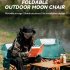 Camping Chairs Lawn Chairs Portable Chair Support 150kg Foldable Chair Backpacking Chair 600D Oxford Cloth   Aluminum Alloy exquisite black