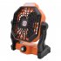 Camping Fan 10400mah Air Circulators Rechargeable Wireless Portable Table Electric Fan with Hook Orange