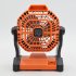 Camping Fan 10400mah Air Circulators Rechargeable Wireless Portable Table Electric Fan with Hook Orange