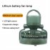 Camping Fan Light Multifunctional Adjustable 10000mah Lithium Battery Led Outdoor Camping Lantern Black