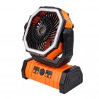 Camping Fan with LED Light, 20000mAh Rechargeable Battery Operated Tent Fan