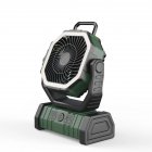 Camping Fan with LED Light, 20000mAh Rechargeable Battery Operated Tent Fan