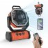 Camping Fan With LED Light  20000mAh Rechargeable Battery Operated Tent Fan With Dual Hang Hook  Remote Control Portable Electric Fan For Outdoor Fishing Picnic