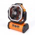 Camping Fan With LED Light  20000mAh Rechargeable Battery Operated Tent Fan With Dual Hang Hook  Remote Control Portable Electric Fan For Outdoor Fishing Picnic