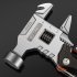 Camping Hammer Multitool Survival Gear Portable High carbon Steel Safety Locking Compact Multi Tool For Outdoor Camping Accessories blue