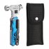 Camping Hammer Multitool Survival Gear Portable High carbon Steel Safety Locking Compact Multi Tool For Outdoor Camping Accessories blue