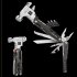 Camping Hammer Multitool Survival Gear Portable High carbon Steel Safety Locking Compact Multi Tool For Outdoor Camping Accessories blue