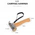 Camping Hammer Stainless Steel Head Outdoor Tool 8 4inch Wooden Beech Handle Mallet With Puller Tent Nails Hiking Backpack Supplies For Outdoor Hiking Camping S