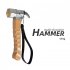 Camping Hammer Stainless Steel Head Outdoor Tool 8 4inch Wooden Beech Handle Mallet With Puller Tent Nails Hiking Backpack Supplies For Outdoor Hiking Camping S