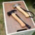 Camping Hammer Stainless Steel Head Outdoor Tool 8 4inch Wooden Beech Handle Mallet With Puller Tent Nails Hiking Backpack Supplies For Outdoor Hiking Camping S