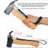 Camping Hammer Stainless Steel Head Outdoor Tool 8 4inch Wooden Beech Handle Mallet With Puller Tent Nails Hiking Backpack Supplies For Outdoor Hiking Camping S