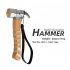 Camping Hammer Stainless Steel Head Outdoor Tool 8 4inch Wooden Beech Handle Mallet With Puller Tent Nails Hiking Backpack Supplies For Outdoor Hiking Camping S