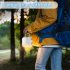 Camping Lantern  4 in 1 Portable Camping Tent Light With 2 speed Wind  SOS Emergency Mode  2 speed Humidifier Mode  Portable Hanging Lantern Flashlight White