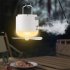 Camping Lantern  4 in 1 Portable Camping Tent Light With 2 speed Wind  SOS Emergency Mode  2 speed Humidifier Mode  Portable Hanging Lantern Flashlight White