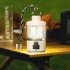 Camping Lantern Rechargeable Portable Camping Light TYPE C Fast Charging LED Tent Lantern Flashlight For Camping Hiking Fishing Hurricane Emergency White