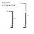 Camping Lantern Stand Portable Stainless Steel Folding Lamp Pole Light Stand Outdoor Lamp Post Hanging Light Holder Stick For Fishing Backpacking 05 series ligh