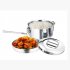 Camping Lunch Box Set  Camping Pans Containe  Camping Tableware Food Container Lunch Container Stainless Steel Round Lunch Box  For Student Food Cooking Camping