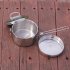 Camping Lunch Box Set  Camping Pans Containe  Camping Tableware Food Container Lunch Container Stainless Steel Round Lunch Box  For Student Food Cooking Camping