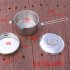 Camping Lunch Box Set  Camping Pans Containe  Camping Tableware Food Container Lunch Container Stainless Steel Round Lunch Box  For Student Food Cooking Camping