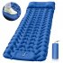 Camping Sleeping Pad Ultralight Mat With Built in Foot Pump   Pillow Inflatable Sleeping Pads For Camping Backpacking Hiking navy blue