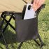 Camping Stool Portable Folding Stool 450 LBS Load Capacity Lightweight Slacker Chair For Outdoor Gardening black