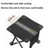 Camping Stool Portable Folding Stool 450 LBS Load Capacity Lightweight Slacker Chair For Outdoor Gardening black