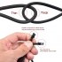 Camping Tent Bundle Elastic Loop Tie Cord Tow Ropes Fixture Backpack Accessories Outdoor Tool 10pcs black and white rope
