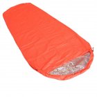 Camping Thermal Insulation Sleeping <span style='color:#F7840C'>Bag</span> Outdoor Adventure Emergency Rescue Blanket Mummy type 210cm*83cm