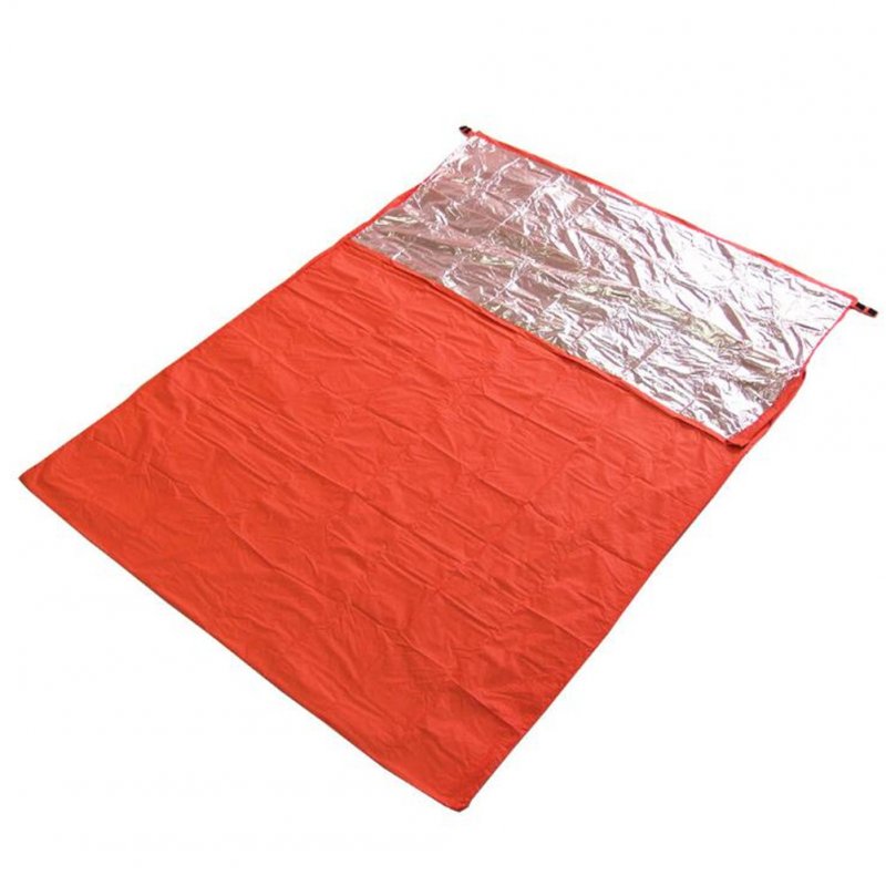 Camping Thermal Insulation Sleeping Bag Outdoor Adventure Emergency Rescue Blanket Double envelope type 200cm*145c