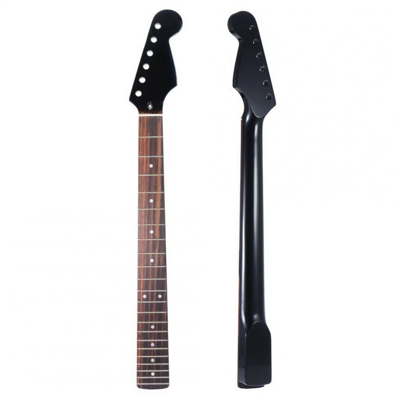 Canadian Maple Electric Guitar Neck+Rosewood Fingerboard for ST Strat Stratocaster black